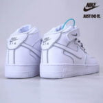 Nike Air Force 1 07 Mid White Silver Refletion – 369733-809-Sale Online