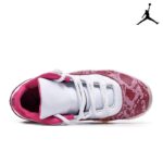 Air Jordan 11 Retro Low White Black ‘Pink Snakeskin’-AH7860-106-Sale Online
