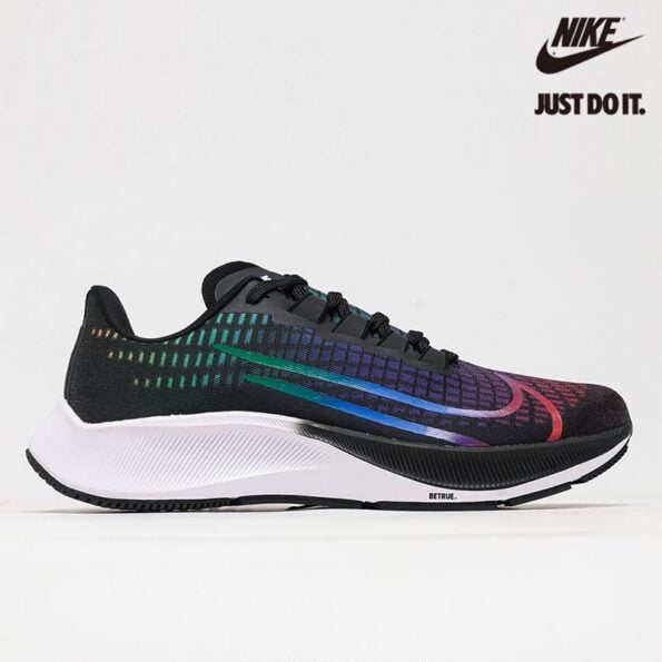 Nike Air Zoom Pegasus 37 ‘Be True’ Black White Multi-Color – CV0266-001-Sale Online