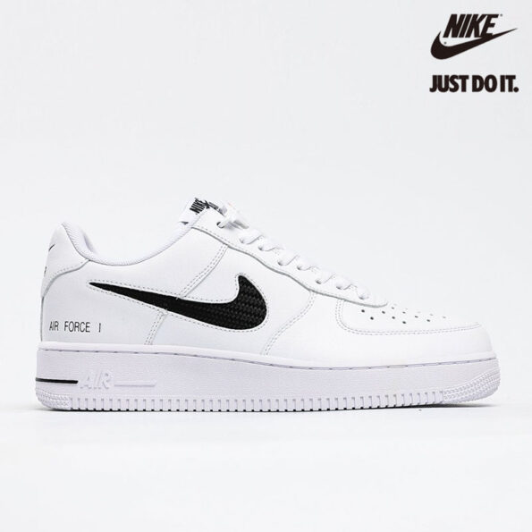 Nike-Air-Force-1-Low-Cut-Out-Swoosh-White-Black-CZ7377-100