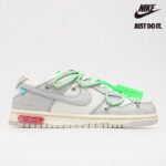 Off White x Nike Dunk Low ‘Lot 07 of 50’ White Grey Apple Green Wine – DM1602-108-Sale Online